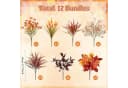 Sorvyzxn Kunstblumenstrauß 12/16st Herbst Deko Bunt Bild 1