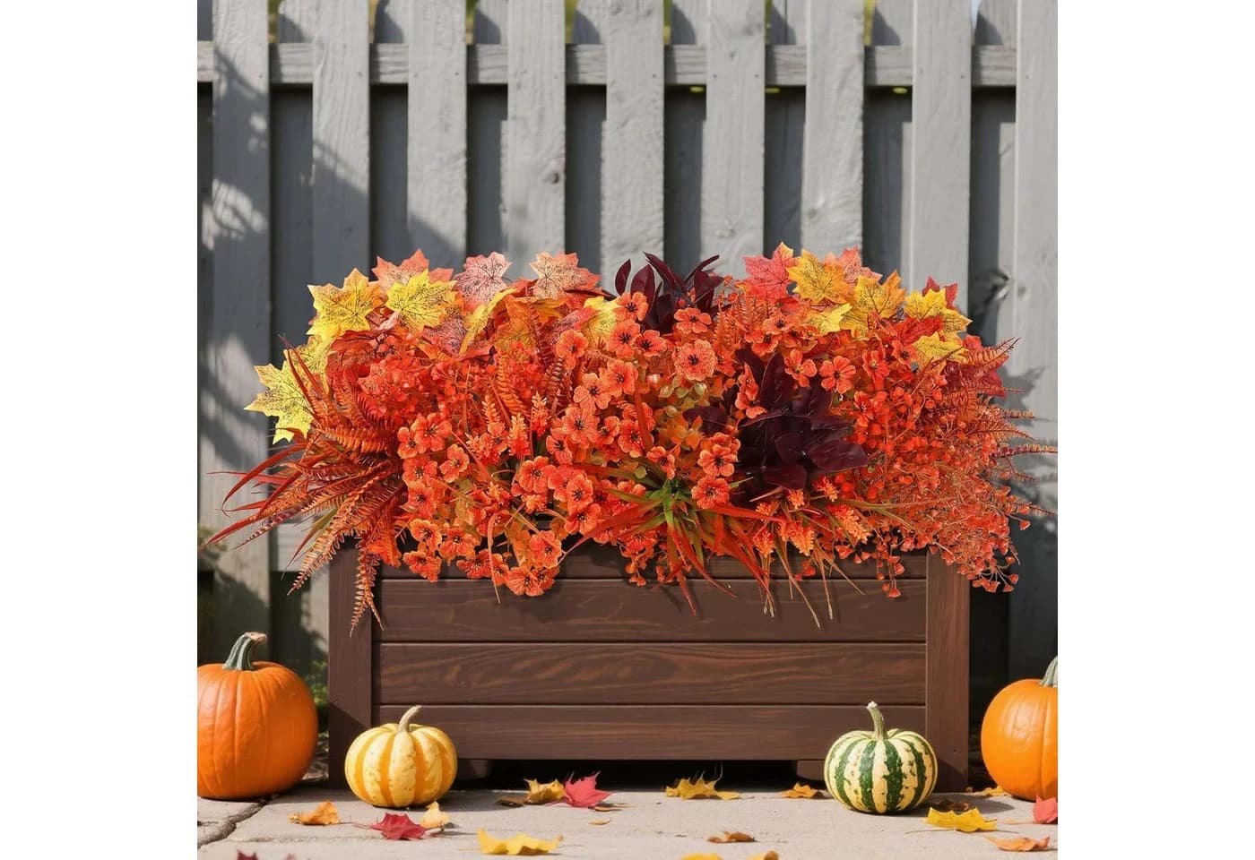 Sorvyzxn Kunstblumenstrauß 12/16st Herbst Deko Bunt - Bild 4