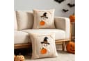 Sorvyzxn Kissenbezug Halloween Kürbis Orange 45x45 cm Bild 1