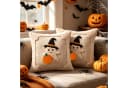 Sorvyzxn Kissenbezug Halloween Kürbis Orange 45x45 cm Bild 5