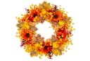 Sorvyzxn Dekokranz Herbst Orange-Rot 45 cm Bild 2