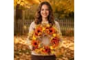 Sorvyzxn Dekokranz Herbst Orange-Rot 45 cm Bild 3