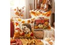 Zyronn Kissenbezug 4er-Set Herbst Kürbis Motiv Polyester Bild 1