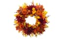 Diwzbyn Herbstkranz mit Kürbis-Cluster Orange/Gelb Bild 2
