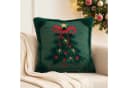 Sorvyzxn Kissenbezug 2er-Set 3D-Jacquard Weihnachtsbaum Grün Bild 4