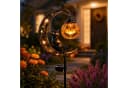 nsihing Solar-Gartenleuchte Halloween Katze Kürbis Mond Schwarz Metall Bild 1