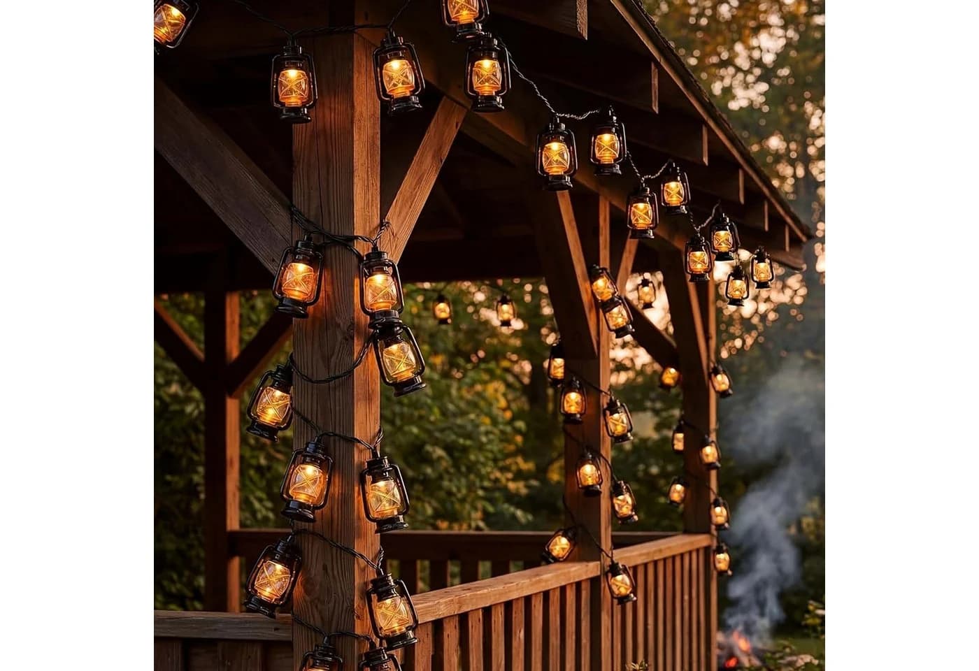 nsihing LED-Lichterkette 20 LED Campinglichter solarbetrieben - Bild 5