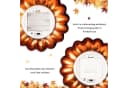 nsihing LED-Kürbis Dekofigur Glas Set 2-teilig Warmweiß Bild 3