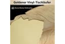 Diwzbyn Tischläufer Blattmuster Silber PVC Hitzebeständig Bild 1