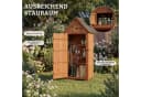 HOMAVO Gerätehaus Gartenschrank aus Tannenholz mit 3 Böden Bild 1