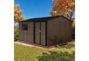 HOMAVO Gerätehaus mit Pultdach Metall Gartenhaus Bild 2