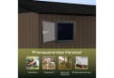 HOMAVO Gerätehaus mit Pultdach Metall Gartenhaus Bild 3