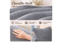 HOMAVO Ecksofa Schlafsofa Grau Chenille Modul Bild 3