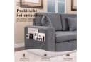 HOMAVO Ecksofa Schlafsofa Grau Chenille Modul Bild 4
