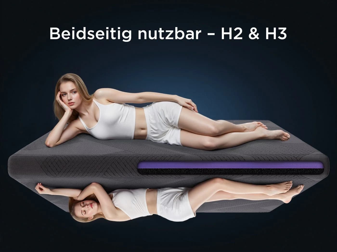 CHICASA Matratzentopper 8 cm Gel-Schaum Memory Komfortschaum H2 H3 - Bild 4