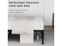 HOMAVO Bettgestell Modernes Metallbett Schwarz Schraubenlos Bild 5