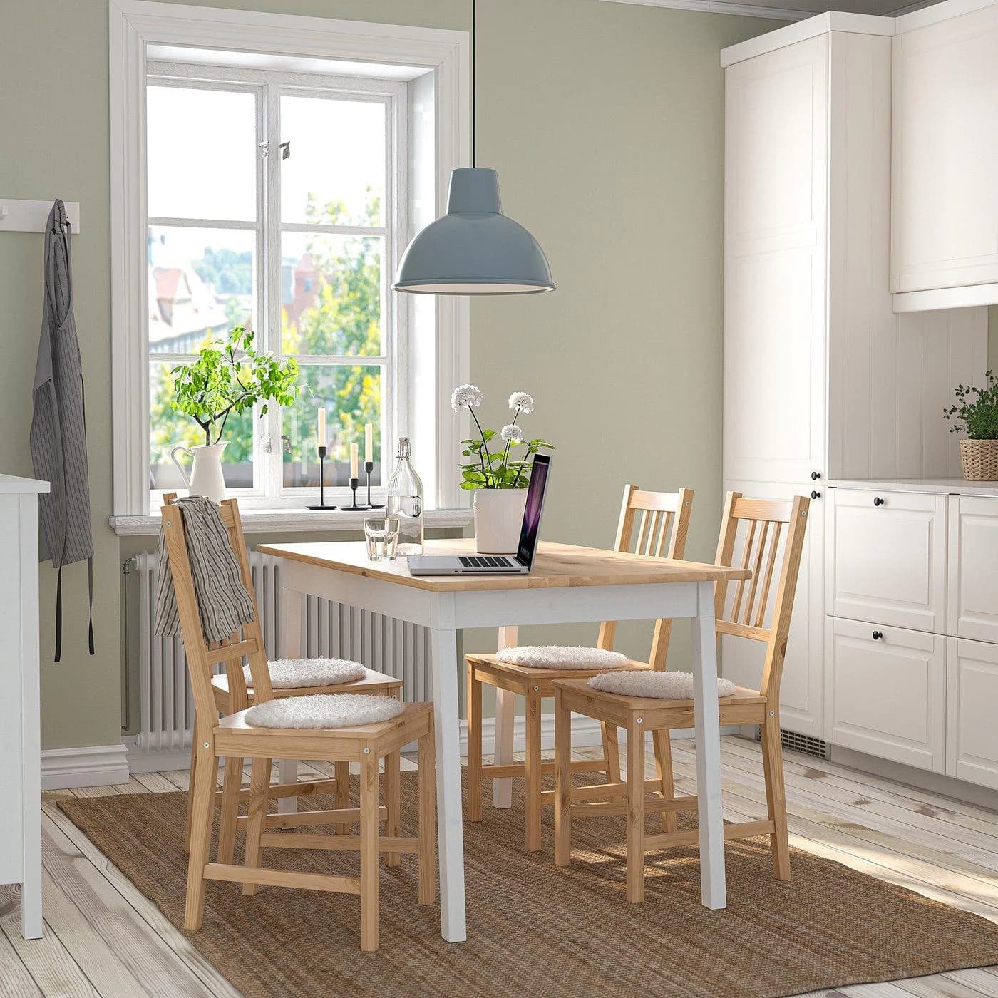 IKEA PINNTORP Tisch Hellbraun Lasiert Weiß Las Kiefer