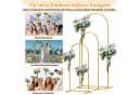 Rutaqian 3-teiliges Metallbogen-Set Gold für Hochzeiten & Dekoration Bild 5