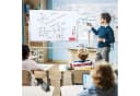 Rutaqian Mobiles Whiteboard Höhenverstellbar Weiß mit Rollen Bild 1