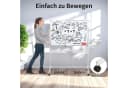 Rutaqian Mobiles Whiteboard Höhenverstellbar Weiß mit Rollen Bild 5