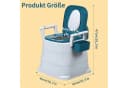 Mobiler und tragbarer Toilettenstuhl aus Kunststoff Bild 1