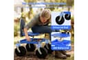Rutaqian Mobiler Gartenhocker Blau Höhenverstellbar mit Rollen Bild 4