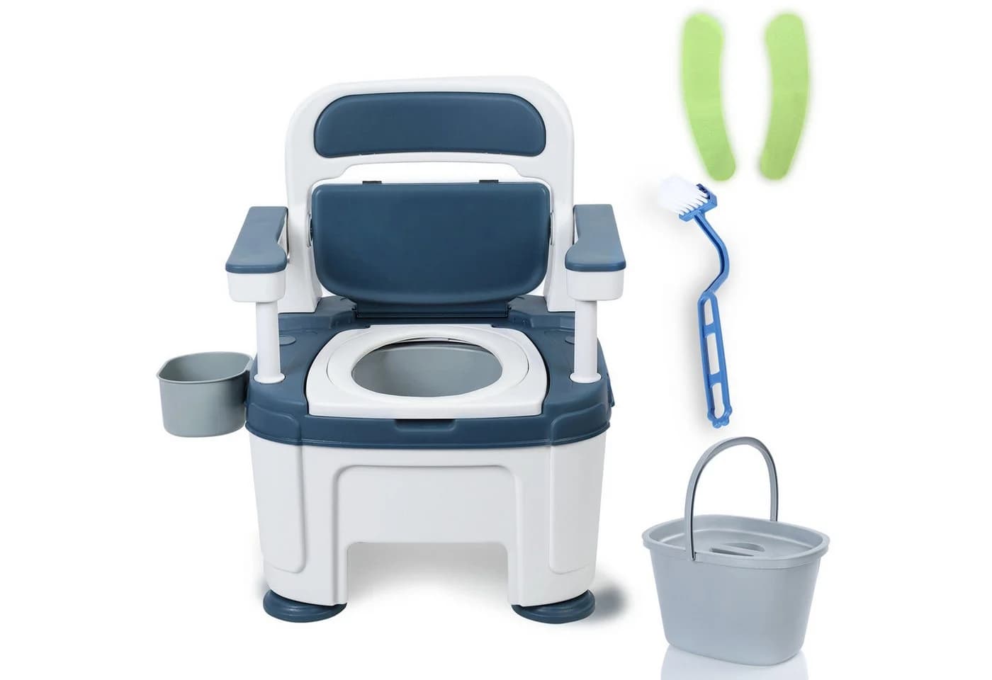 Rutaqian Toilettenstuhl Höhenverstellbar für Senioren - Bild 2