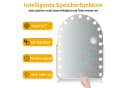 Rutaqian Schminkspiegel mit LED-Beleuchtung Weiß Bild 3