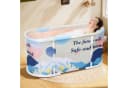 Rutaqian Faltbare Badewanne mit Metallrahmen 110x60x50 cm Bild 1