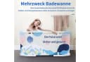 Rutaqian Faltbare Badewanne mit Metallrahmen 110x60x50 cm Bild 4