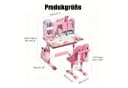 Rutaqian Kinderschreibtisch 2Pcs Set Kinder Studie Schreibtisch Stuhl Set, höhenverstellbar Bild 1