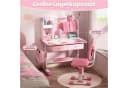 Rutaqian Kinderschreibtisch 2Pcs Set Kinder Studie Schreibtisch Stuhl Set, höhenverstellbar Bild 5