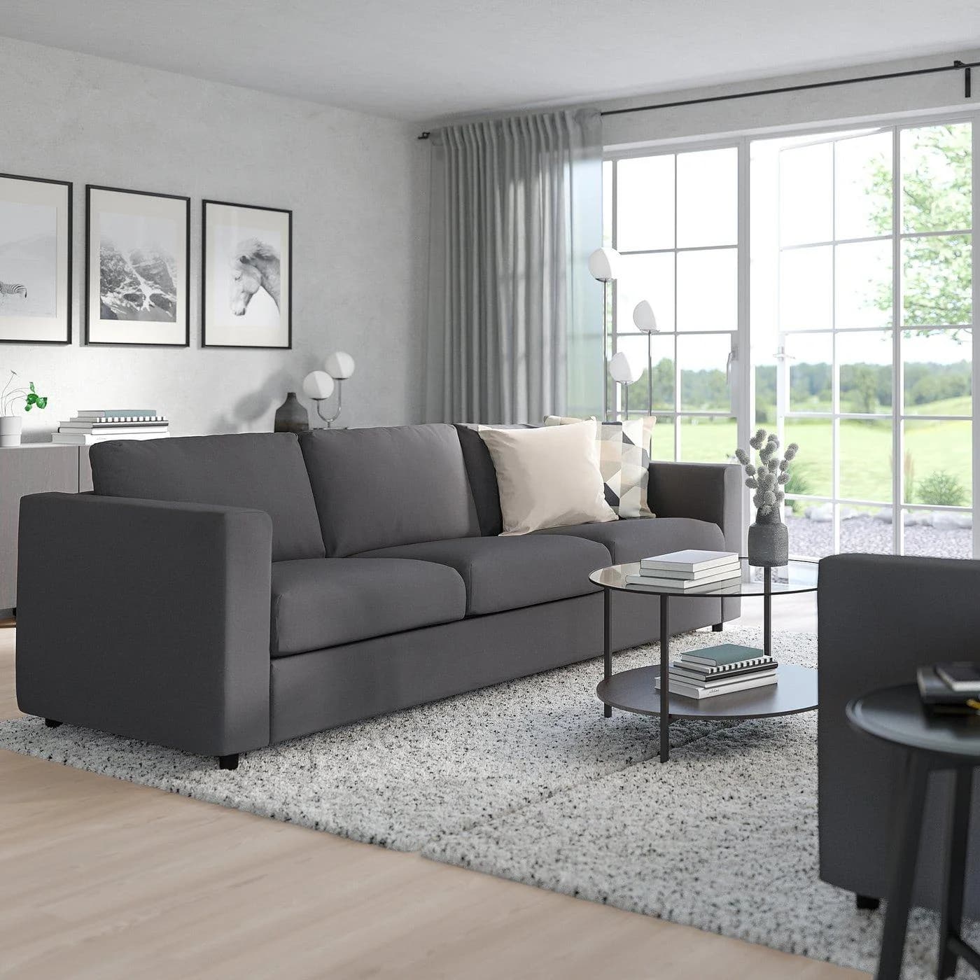IKEA VIMLE 3er-Bettsofa Grau