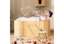 Rutaqian Faltbare Badewanne Tragbar mit Ständer Bild 3