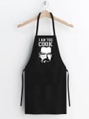 Youth Designz Grillschürze I AM THE COOK Schwarz Lustiger Spruch Bild 1