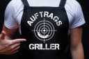 Youth Designz Grillschürze für Männer mit lustigem Spruch & Logo Aufdruck Bild 1