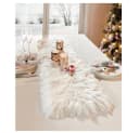 Home-trends24.de Tischläufer Kunstfell Weiß Winterlandschaft Bild 1