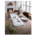 Home-trends24.de Tischläufer Kunstfell Weiß Winterlandschaft Bild 3