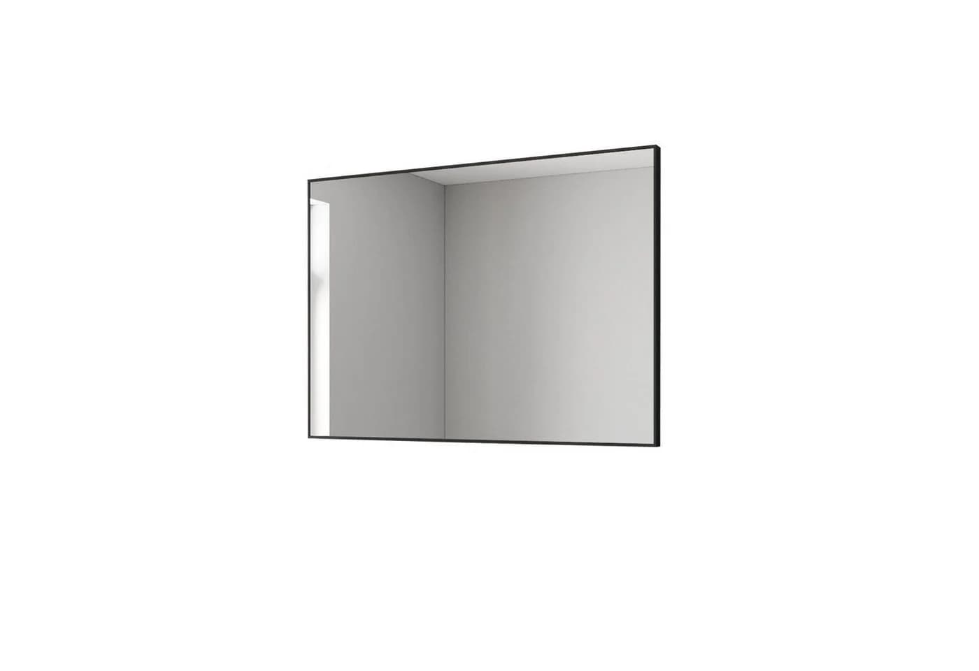 AQUALAVOS Wandspiegel Schwarz Metall Badezimmer Spiegel Badspiegel Hängespiegel, Aluminiumrahmen, Industrie Design - Bild 3