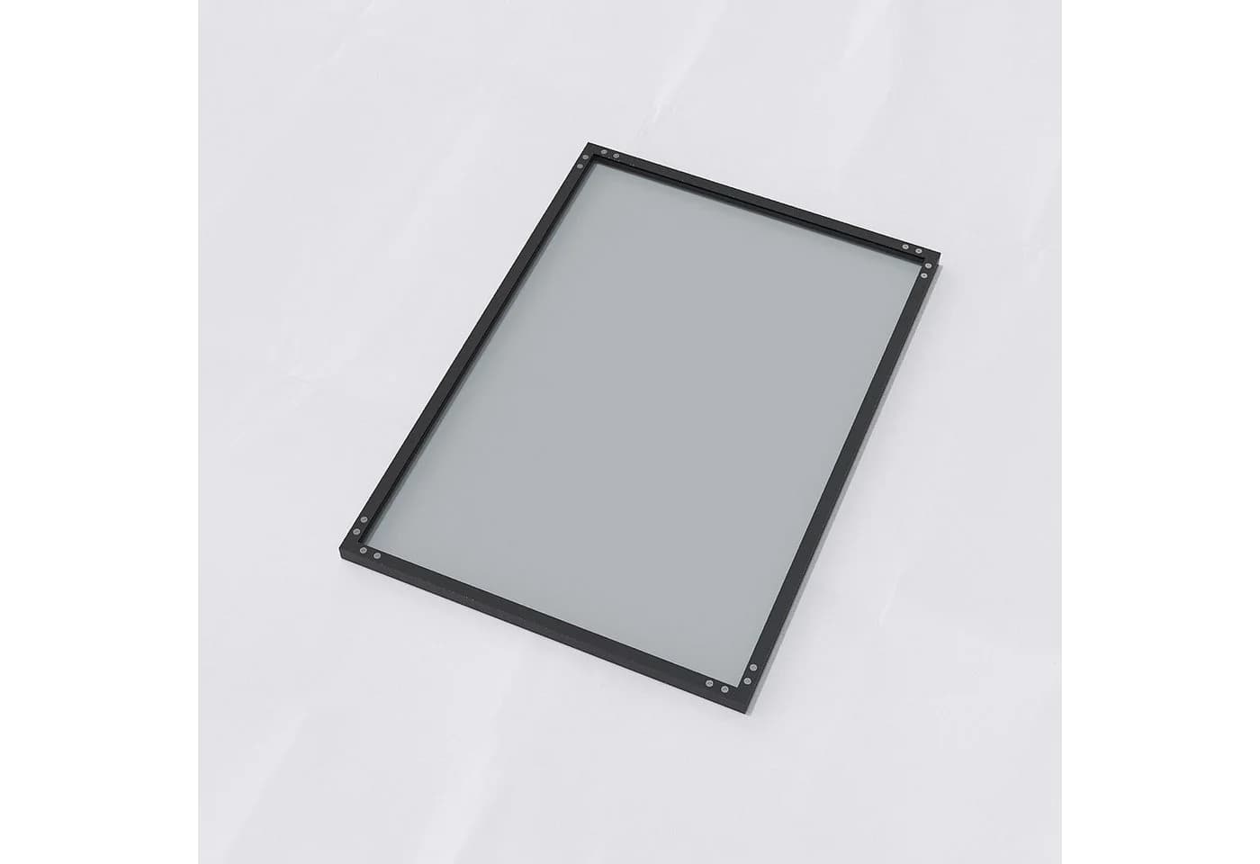 AQUALAVOS Wandspiegel Schwarz Metall Badezimmer Spiegel Badspiegel Hängespiegel, Aluminiumrahmen, Industrie Design - Bild 5