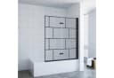 AQUALAVOS Badewannenaufsatz 120 cm Nano Glas Duschtrennwand Bild 1