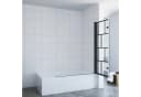 AQUALAVOS Badewannenaufsatz 120 cm Nano Glas Duschtrennwand Bild 3