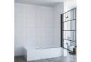 AQUALAVOS Badewannenaufsatz 120 cm Nano Glas Duschtrennwand Bild 4