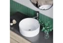 AQUALAVOS Aufsatzwaschbecken Keramik Weiß Modern Bild 5
