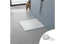 AQUABATOS Duschwanne Eckduschwanne quadratisch SMC Steinoptik Bild 2