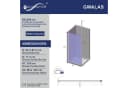 AQUABATOS Duschwand Walk-In rahmenlos Klarglas 80x200 Bild 1