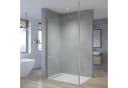 AQUABATOS Duschwand Walk-In rahmenlos Klarglas 80x200 Bild 2