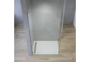 AQUABATOS Duschwand Walk-In rahmenlos Klarglas 80x200 Bild 3