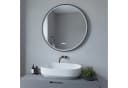 AQUABATOS LED Badspiegel Rund mit Anti-Fog & Touch-Schalter Bild 2