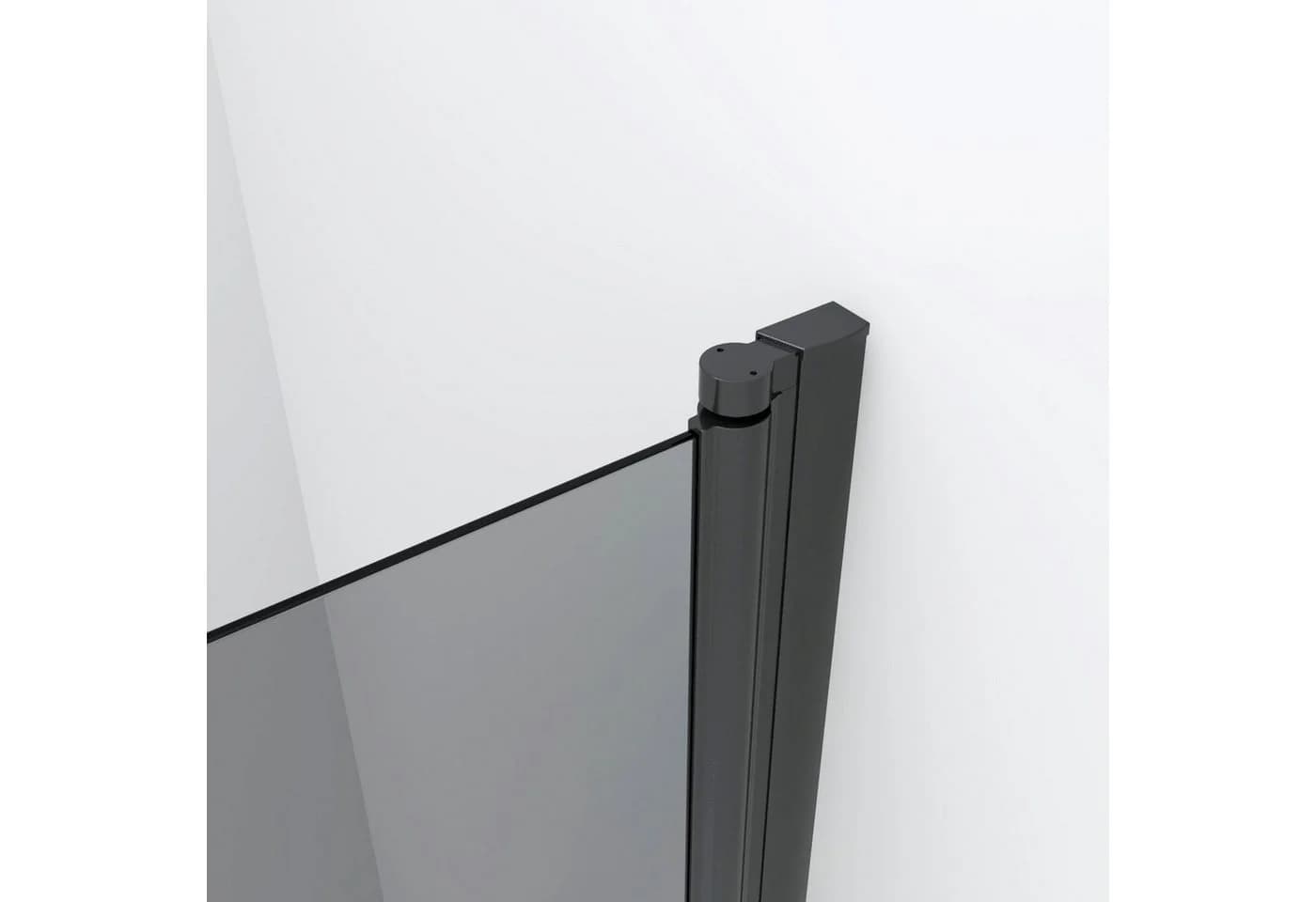 AQUABATOS Badewannenaufsatz Eck Glas Schwarz 1-teilig mit Nano-Beschichtung - Bild 5